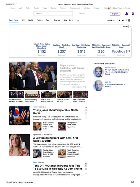 current yahoo news.